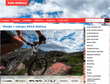Tablet Screenshot of kola-klatovy.com